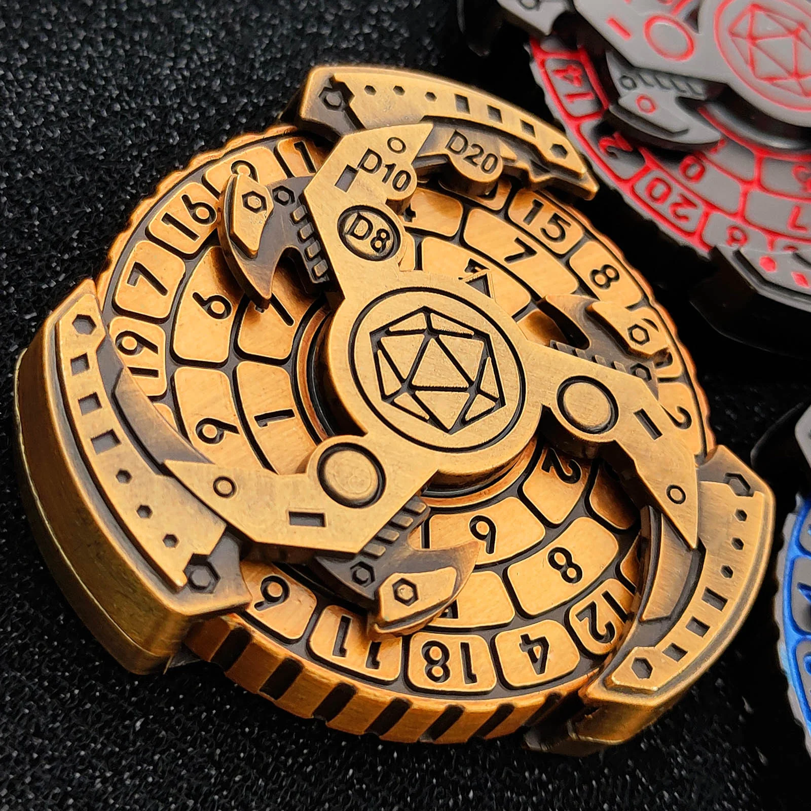 Metal Spinner Dice - Gold